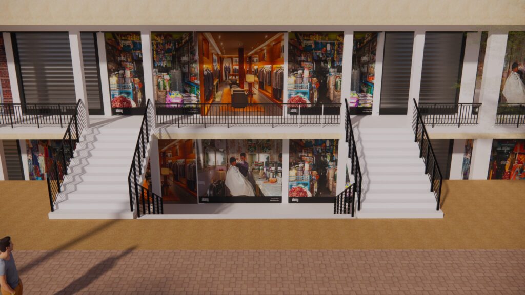 mini mall bhagalpur front image of mini mall where shops and stairs is showing